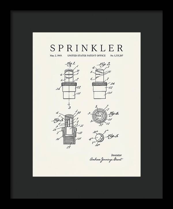 Sprinkler Minimalist Patent Us1335267