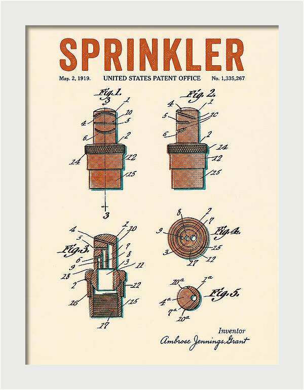 Sprinkler Retro Patent Us1335267