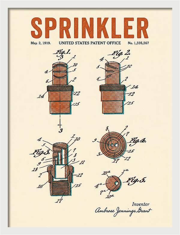 Sprinkler Retro Patent Us1335267