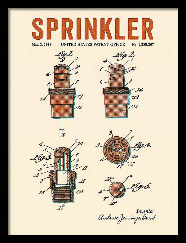 Sprinkler Retro Patent Us1335267