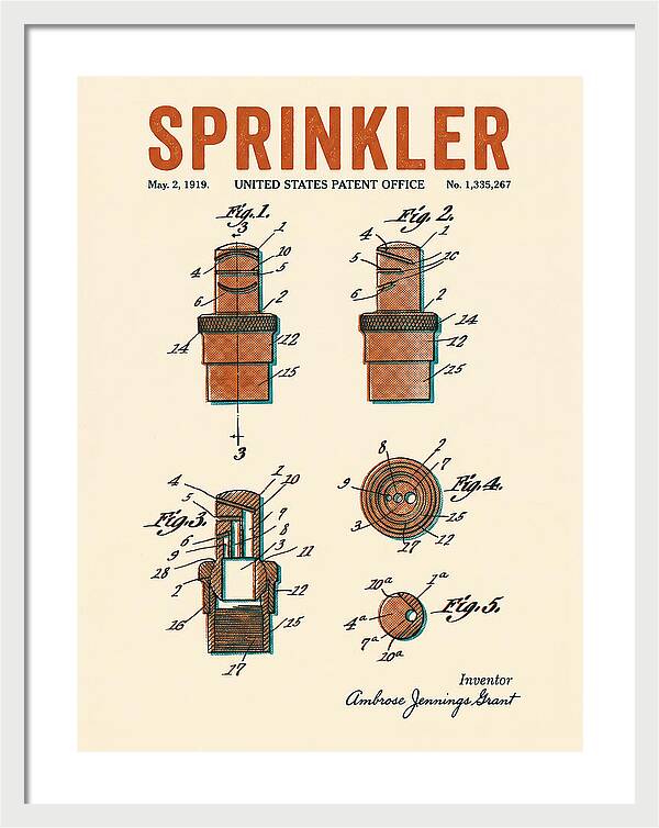 Sprinkler Retro Patent Us1335267