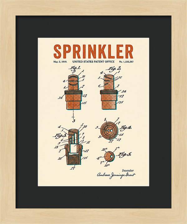 Sprinkler Retro Patent Us1335267