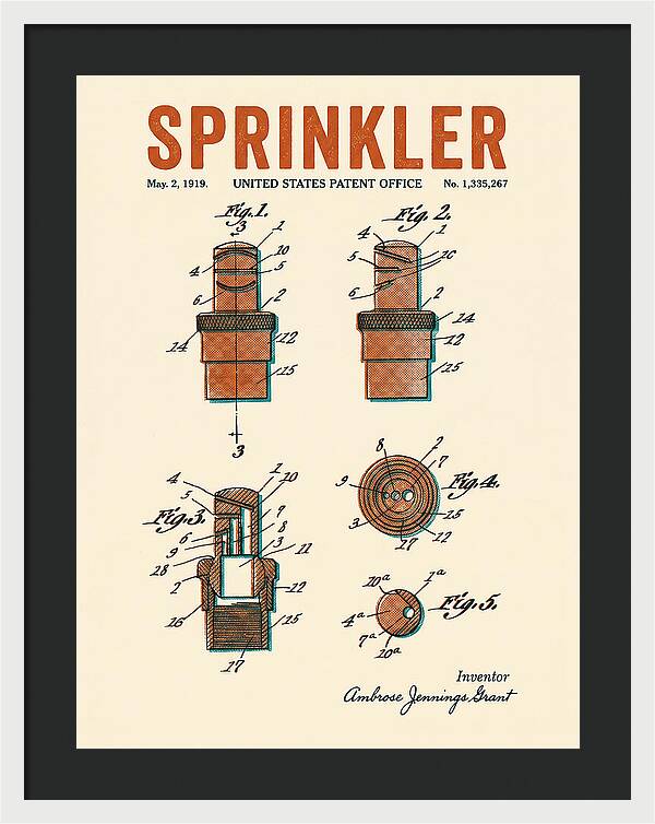 Sprinkler Retro Patent Us1335267
