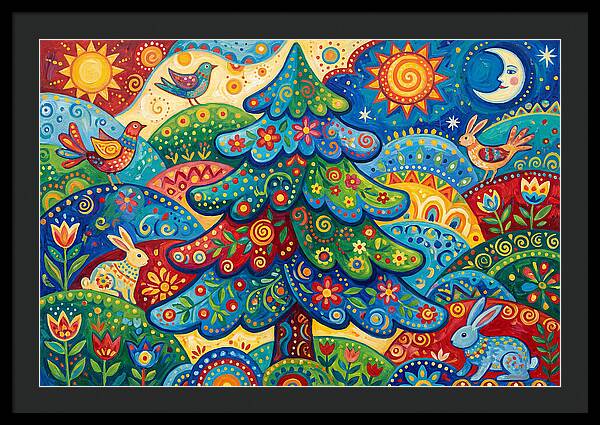 Spruce Tree Folk Art