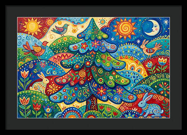 Spruce Tree Folk Art