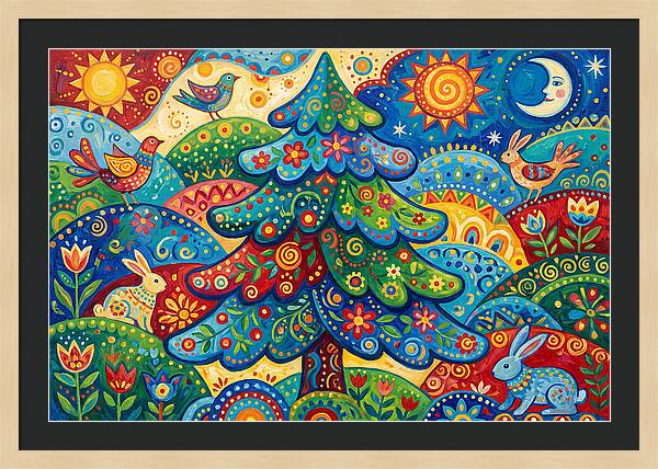 Spruce Tree Folk Art