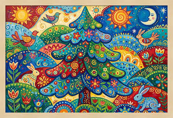 Spruce Tree Folk Art