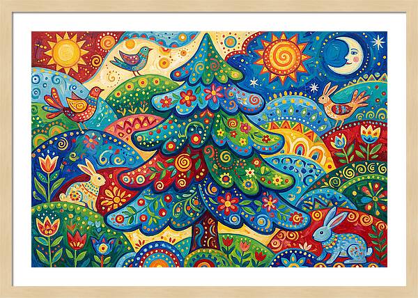 Spruce Tree Folk Art