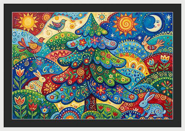 Spruce Tree Folk Art