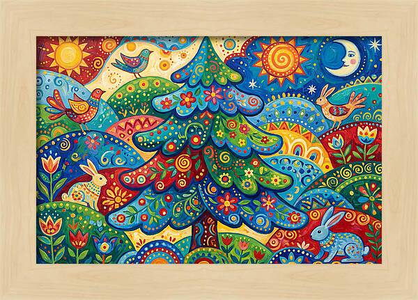 Spruce Tree Folk Art