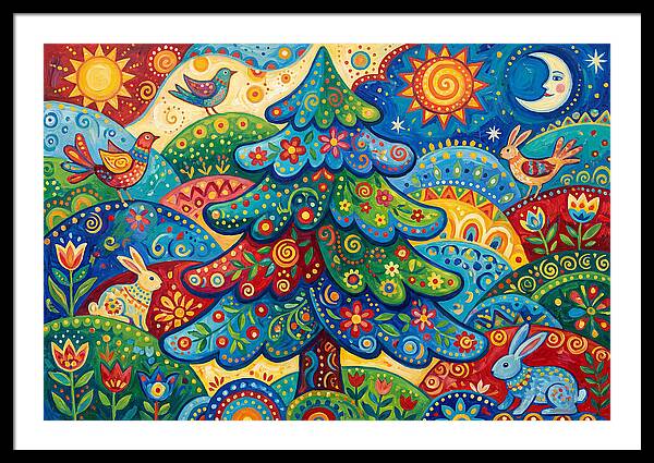 Spruce Tree Folk Art