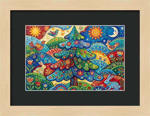Spruce Tree Folk Art