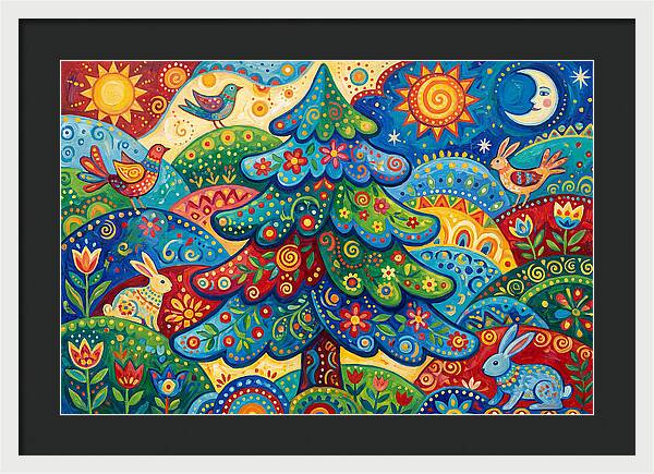 Spruce Tree Folk Art