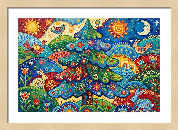 Spruce Tree Folk Art
