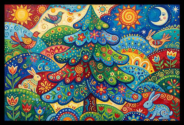 Spruce Tree Folk Art