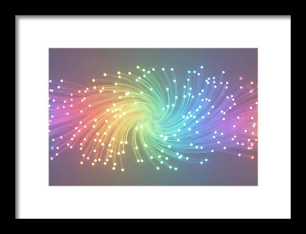 Spun Glass Fiber Optic Swirl