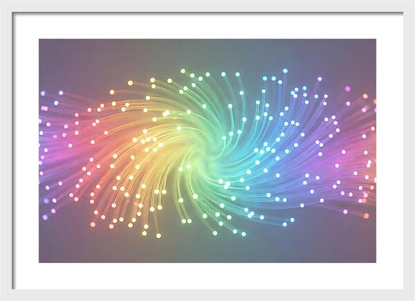 Spun Glass Fiber Optic Swirl