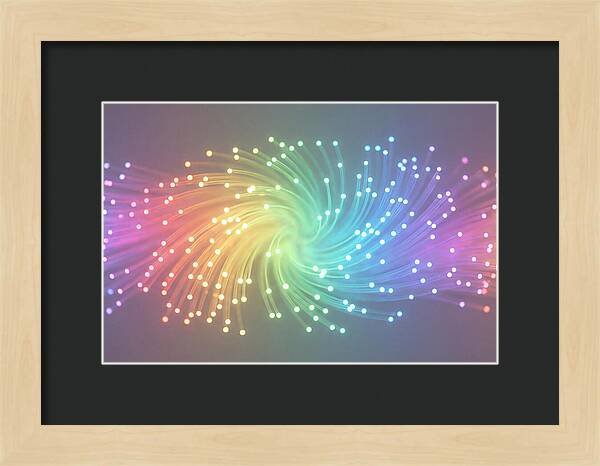 Spun Glass Fiber Optic Swirl