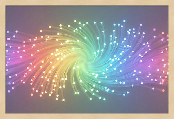 Spun Glass Fiber Optic Swirl