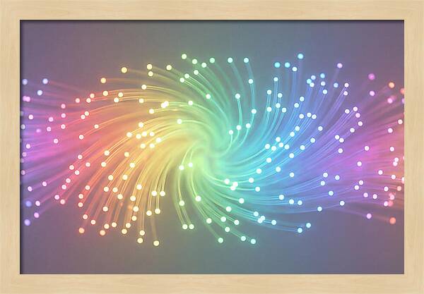 Spun Glass Fiber Optic Swirl