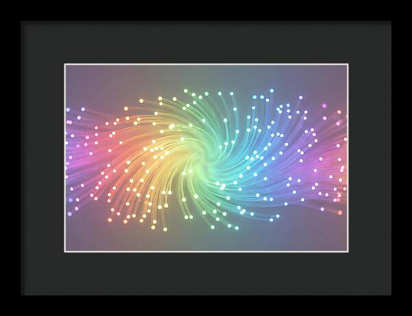 Spun Glass Fiber Optic Swirl