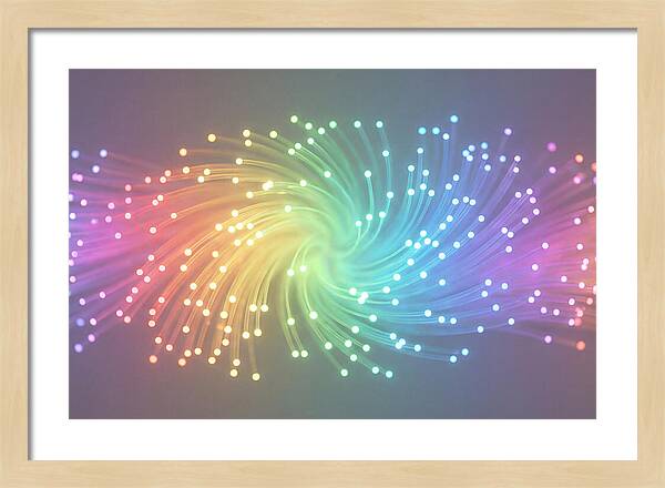 Spun Glass Fiber Optic Swirl