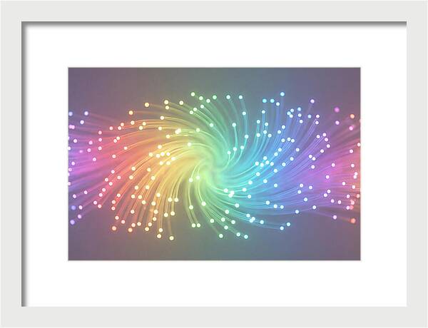 Spun Glass Fiber Optic Swirl