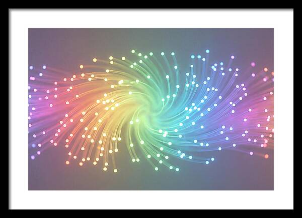 Spun Glass Fiber Optic Swirl