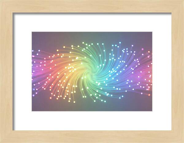 Spun Glass Fiber Optic Swirl