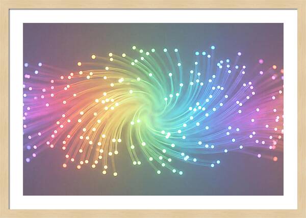 Spun Glass Fiber Optic Swirl