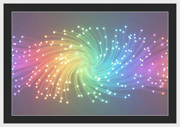 Spun Glass Fiber Optic Swirl