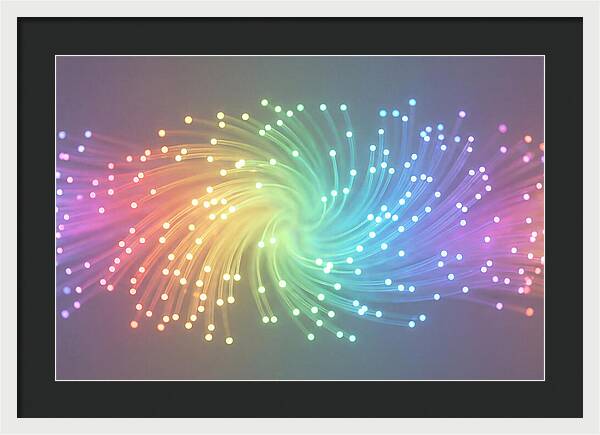 Spun Glass Fiber Optic Swirl