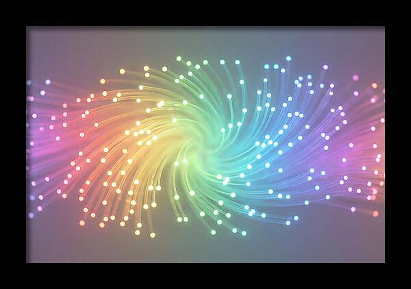 Spun Glass Fiber Optic Swirl