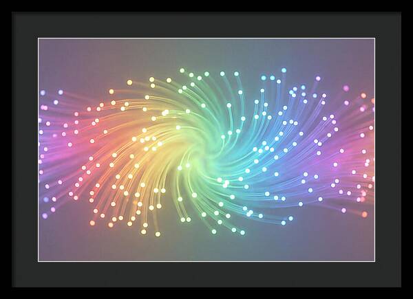 Spun Glass Fiber Optic Swirl