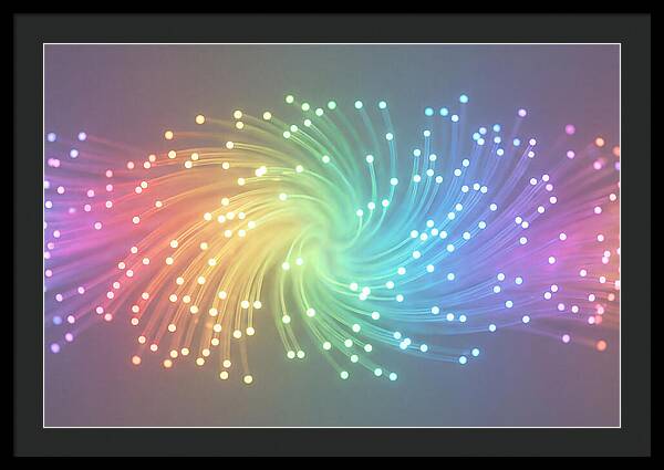 Spun Glass Fiber Optic Swirl