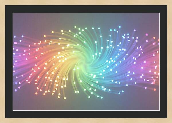 Spun Glass Fiber Optic Swirl