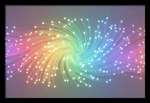 Spun Glass Fiber Optic Swirl