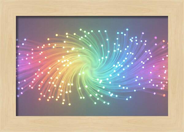 Spun Glass Fiber Optic Swirl