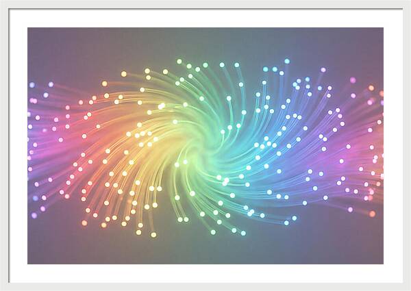 Spun Glass Fiber Optic Swirl
