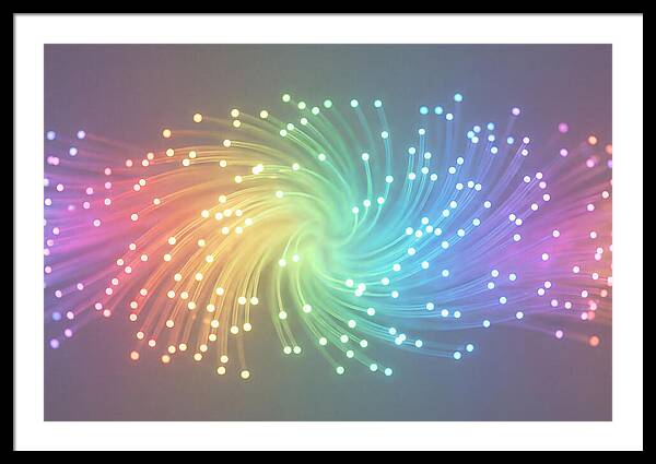 Spun Glass Fiber Optic Swirl
