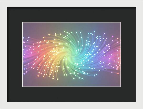 Spun Glass Fiber Optic Swirl