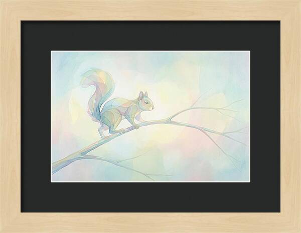 Squirrel Balancing On A Branch