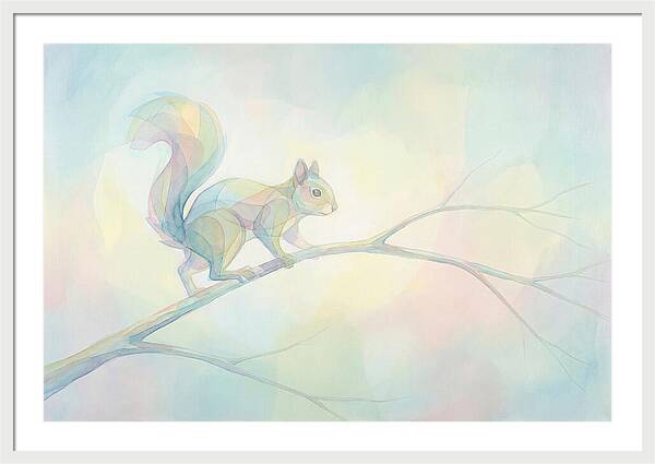 Squirrel Balancing On A Branch