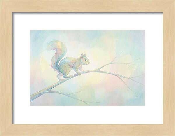 Squirrel Balancing On A Branch