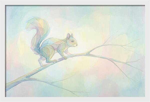 Squirrel Balancing On A Branch