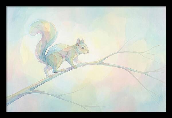 Squirrel Balancing On A Branch