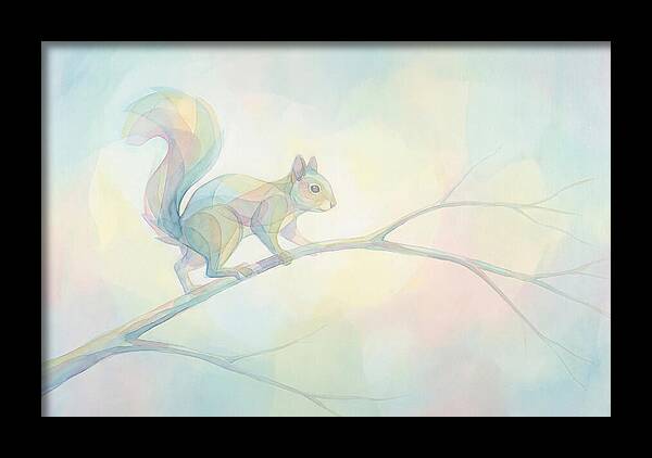 Squirrel Balancing On A Branch