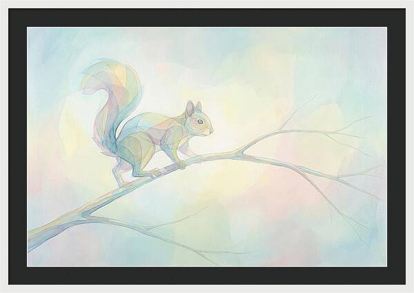 Squirrel Balancing On A Branch