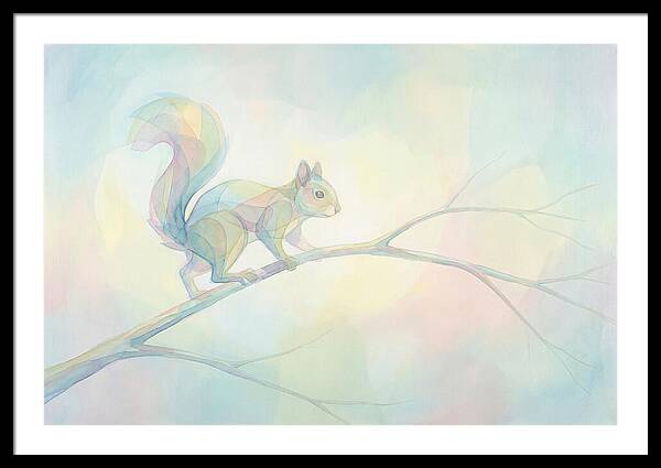 Squirrel Balancing On A Branch