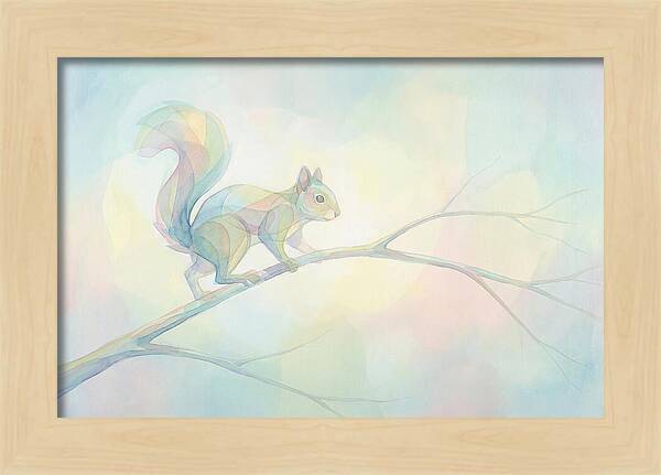Squirrel Balancing On A Branch